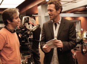 Photo: Fox/Global David Shore and Hugh Laurie on the set of House